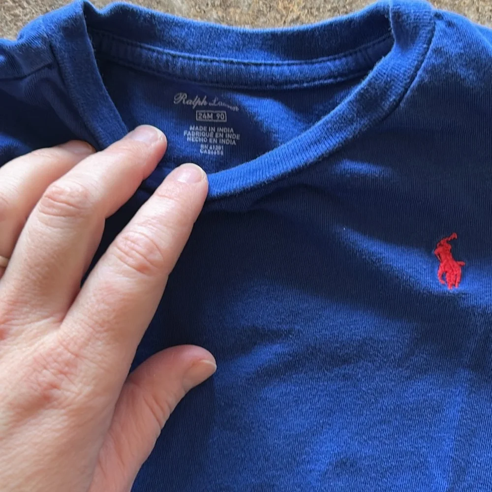 Ralph Lauren cotton long sleeve T-shirt 24 months - Picture 2 of 2